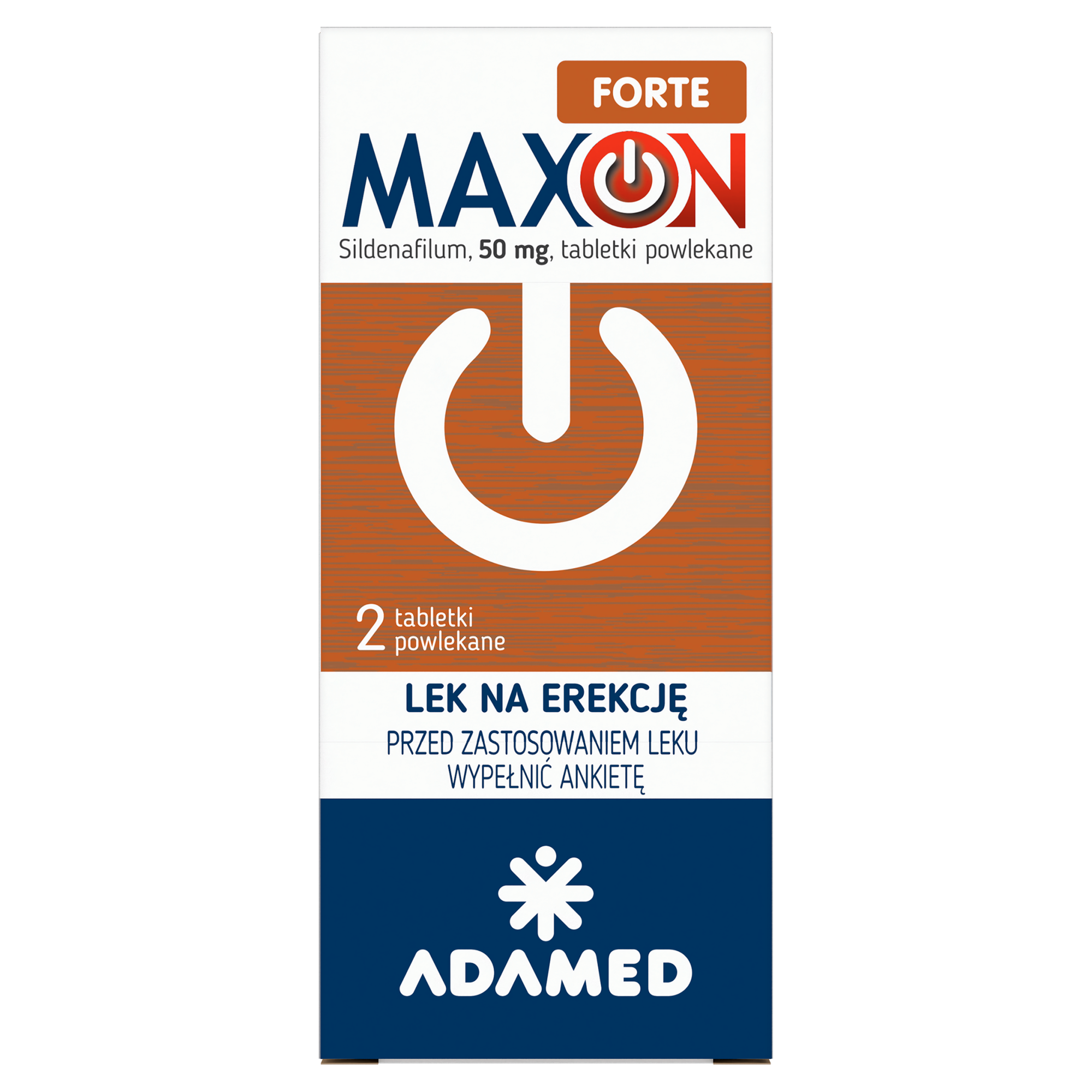 Maxon Forte 50 mg  (Sildenafil) 2 tabletki powlekane zdjęcie