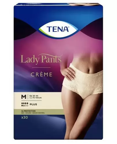 Tena Lady Pants Plus Creme damskie majtki chłonne rozmiar M 30 sztuk zdjęcie