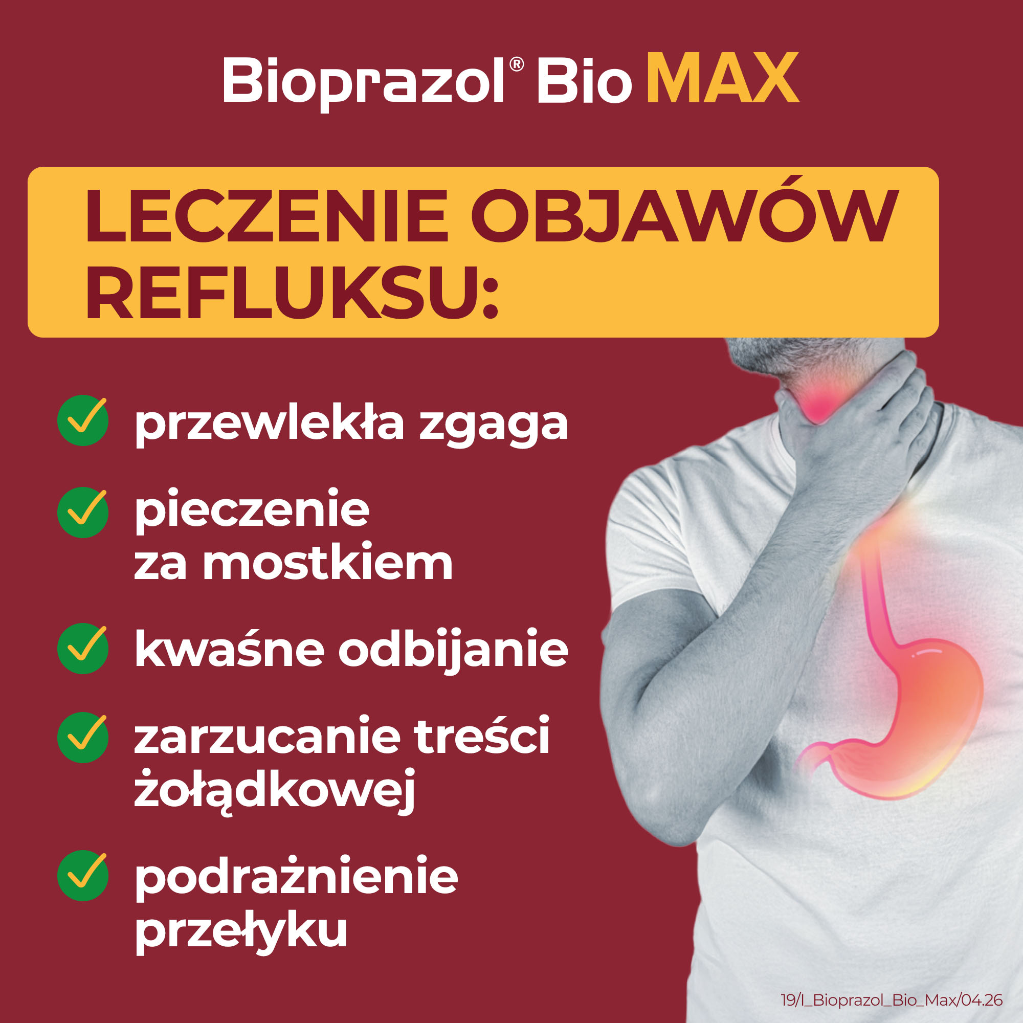 Bioprazol Bio Max, 20 mg, kapsułki dojelitowe twarde, 14 sztuk