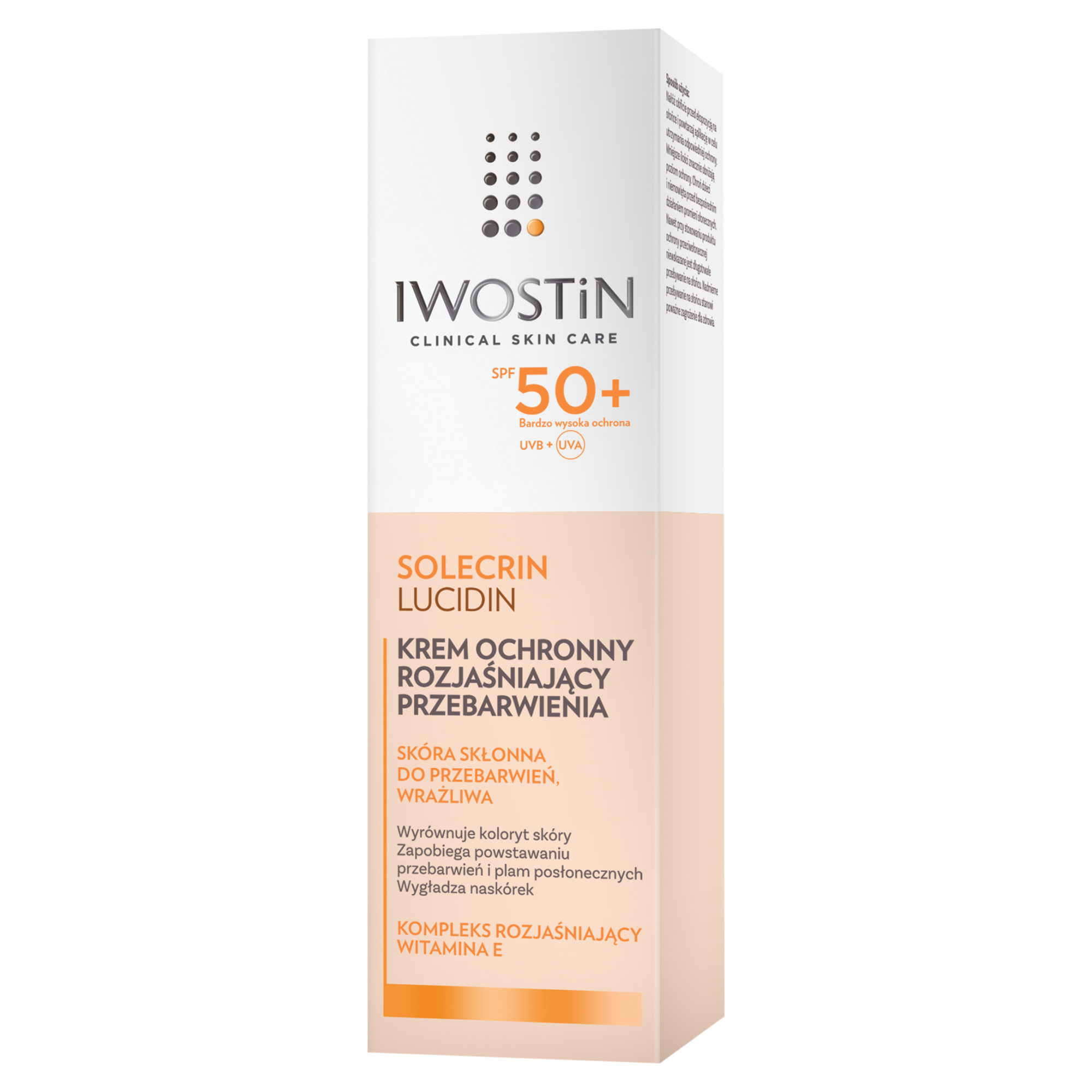IWOSTIN SOLECRIN LUCIDIN Hipoalergiczny krem na przebarwienia do skóry wrażliwej SPF50+ - 50 ml zdjęcie