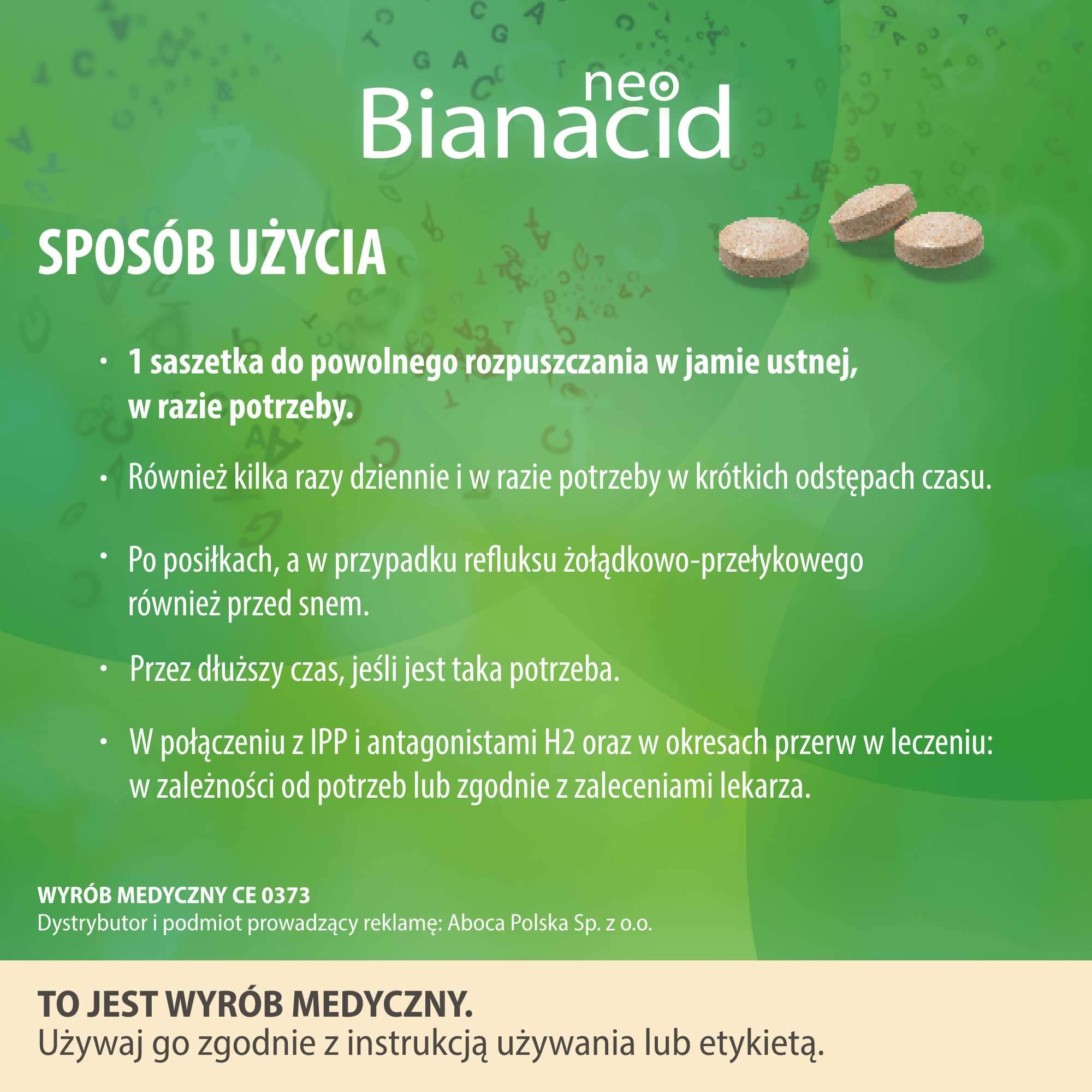 Neobianacid smak cytrynowy, 45 tabletek