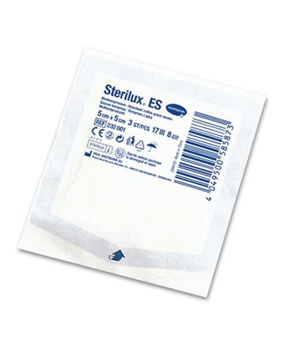Hartmann Sterilux ES Kompresy jałowe 5 cm x 5 cm 17-nitkowe, 3 sztuki zdjęcie