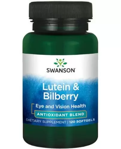 Swanson Lutein & Bilberry (luteina i borówka) 120 kapsułek zdjęcie