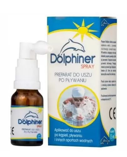Dolphiner Spray preparat do usuwania wody z uszu 15 ml zdjęcie