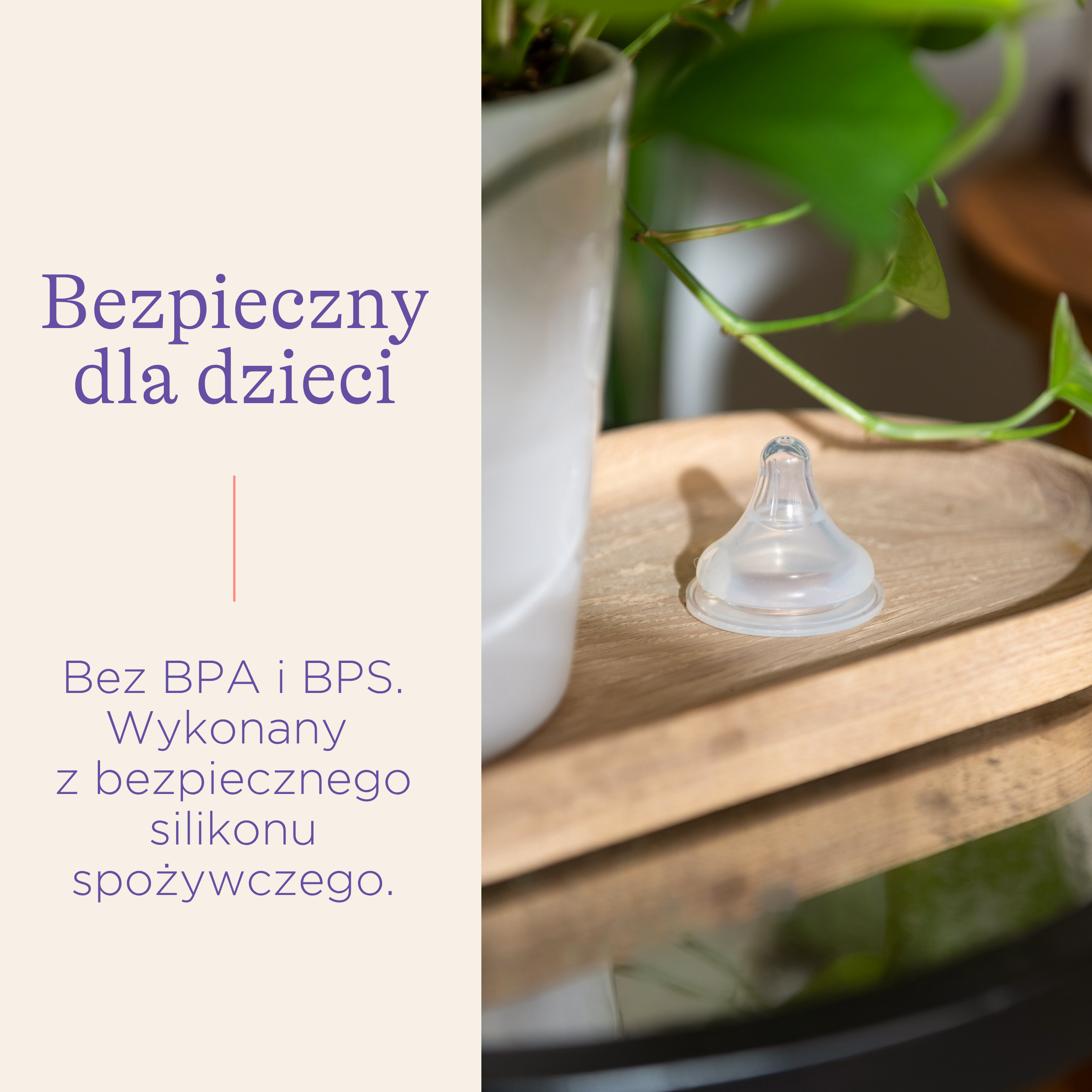 Lansinoh smoczek do karmienia natural wave o średnim przepływie, 2 sztuki