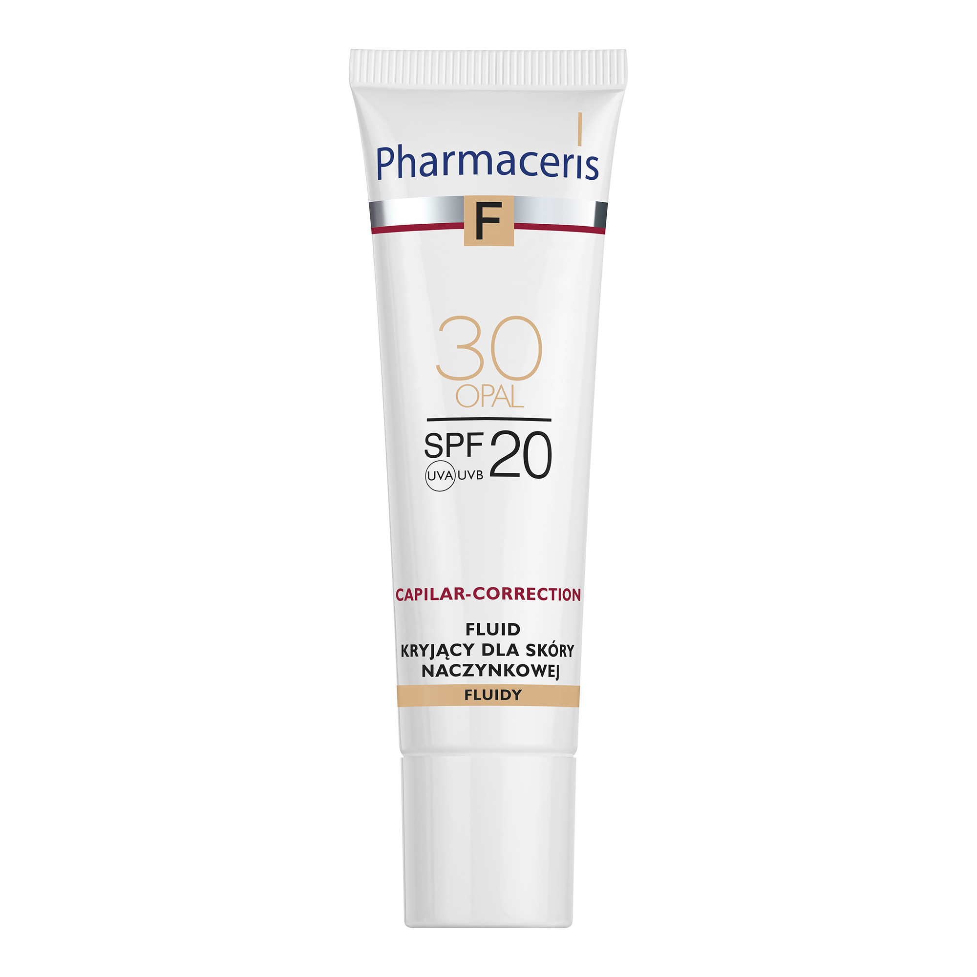 Pharmaceris F Capilar-Correction 30 Opal, fluid kryjący SPF20 dla skóry naczynkowej, 30 ml zdjęcie