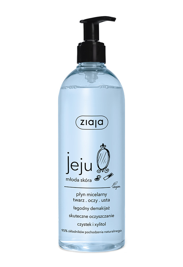 ZIAJA JEJU MŁODA SKÓRA Płyn micelarny - 390 ml - cena, stosowanie, opinie  zdjęcie