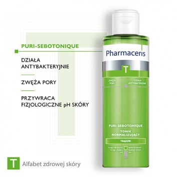 PHARMACERIS T PURI SEBOTONIQUE, tonik normalizujący do twarzy, 200 ml