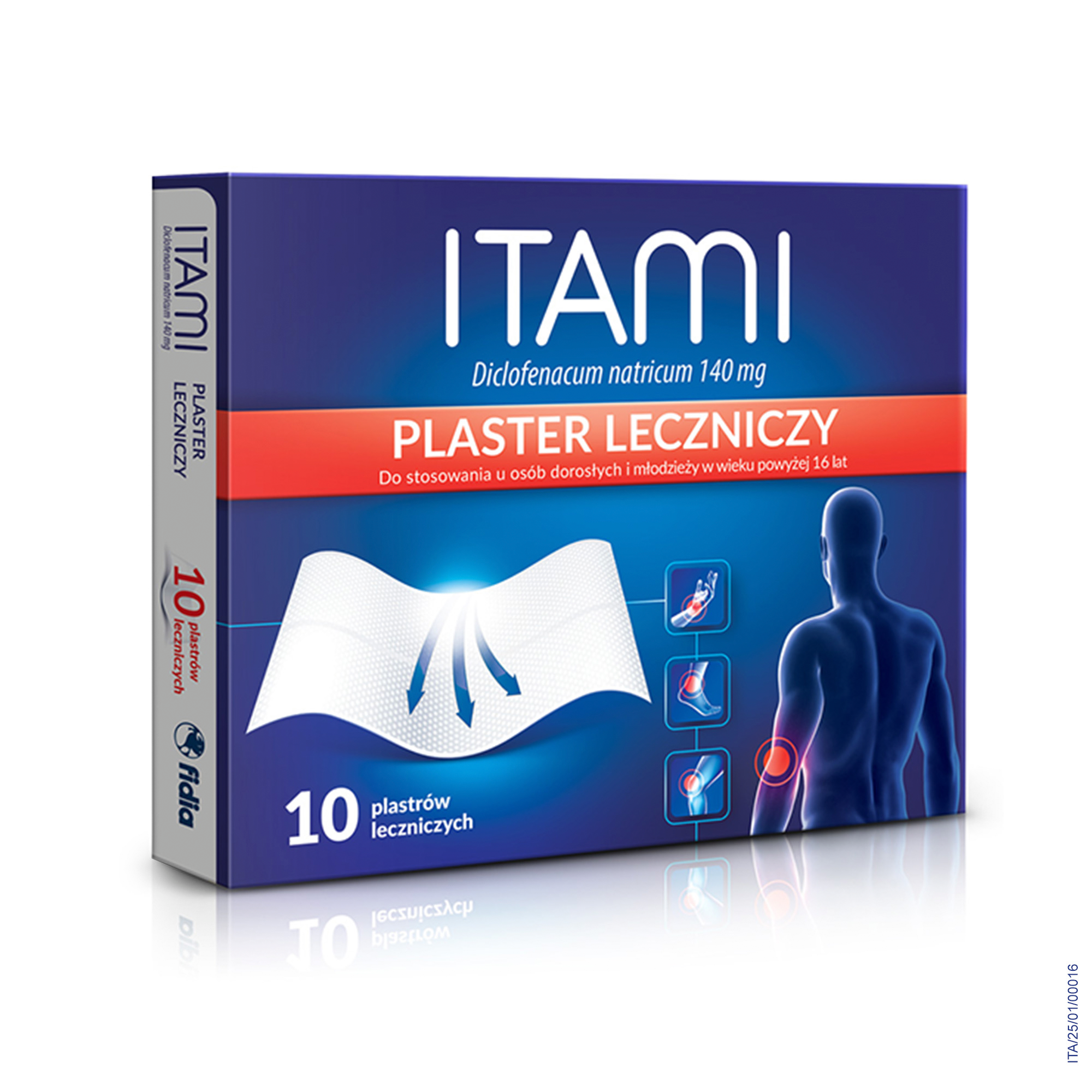 Itami plaster leczniczy 140 mg 10 sztuk