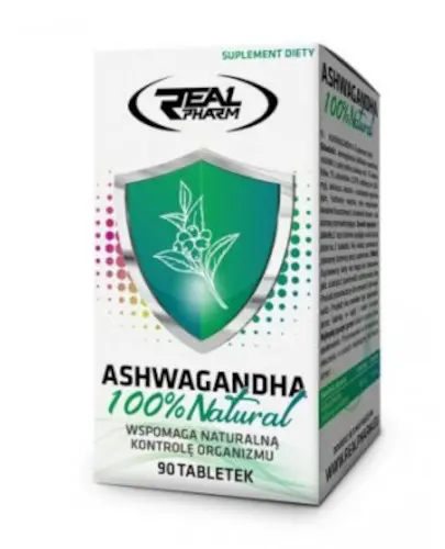 Real Pharm Ashwagandha 100% natural 90 tabletek zdjęcie