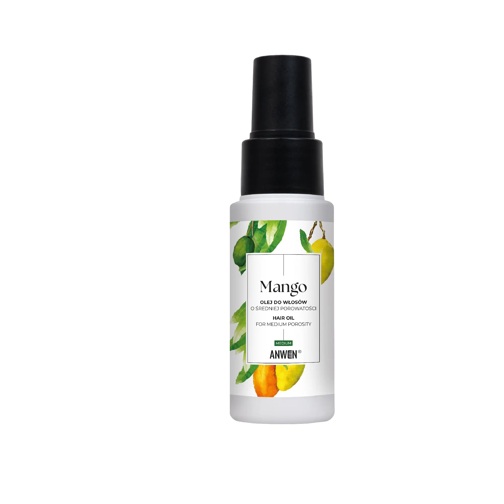 Anwen Olej Mango do włosów średnioporowatych - 50 ml - cena, opinie, właściwości zdjęcie