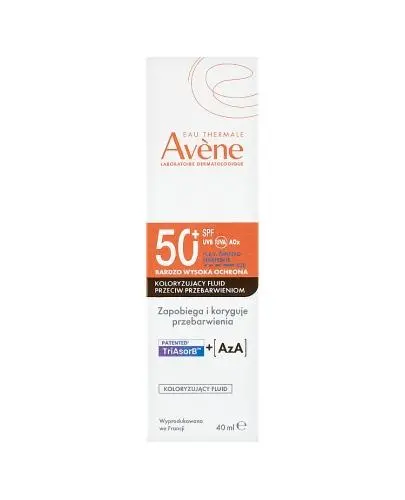 Avene, Fluid koloryzujący bardzo wysoka ochrona przeciw przebarwieniom SPF 50+, 40 ml zdjęcie