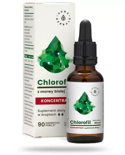 Aura Herbals Chlorofil z morwy białej koncentrat 30 ml zdjęcie