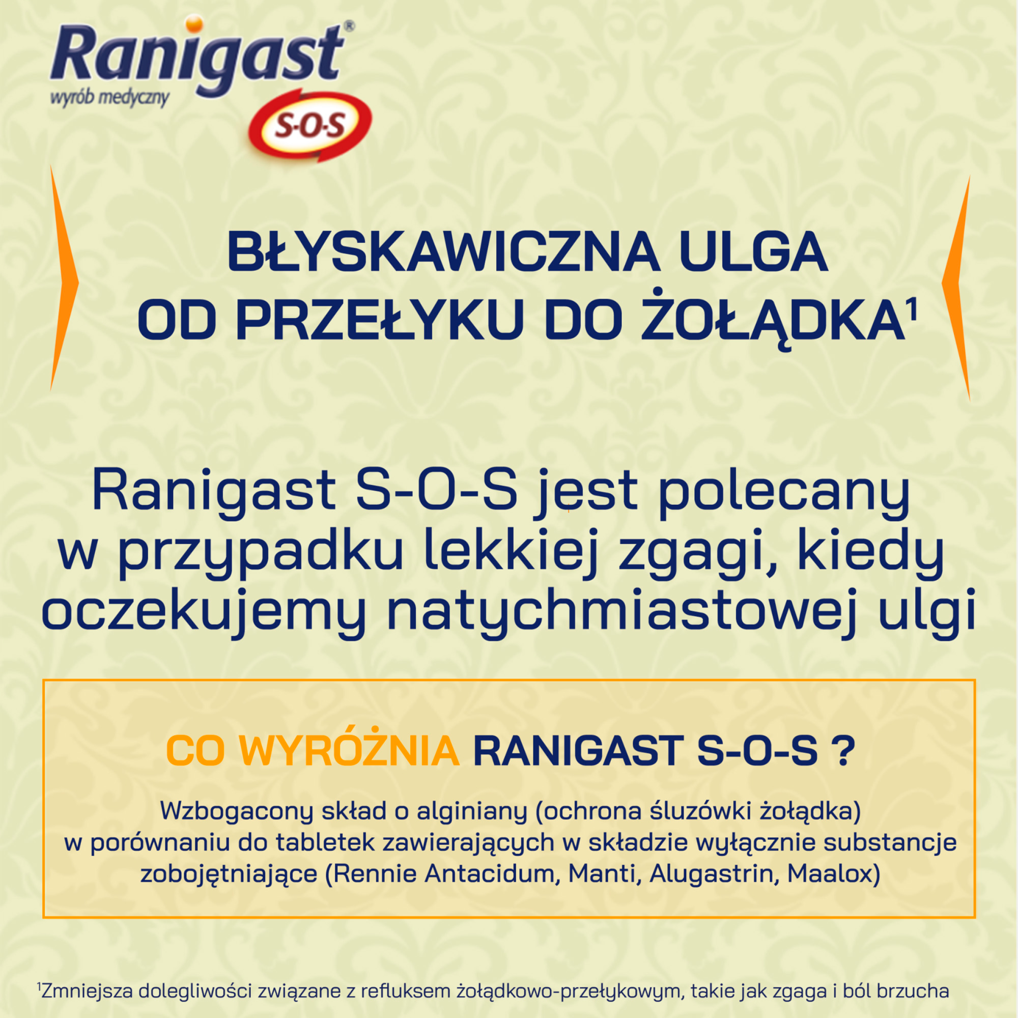 Ranigast S-O-S, 24 tabletki