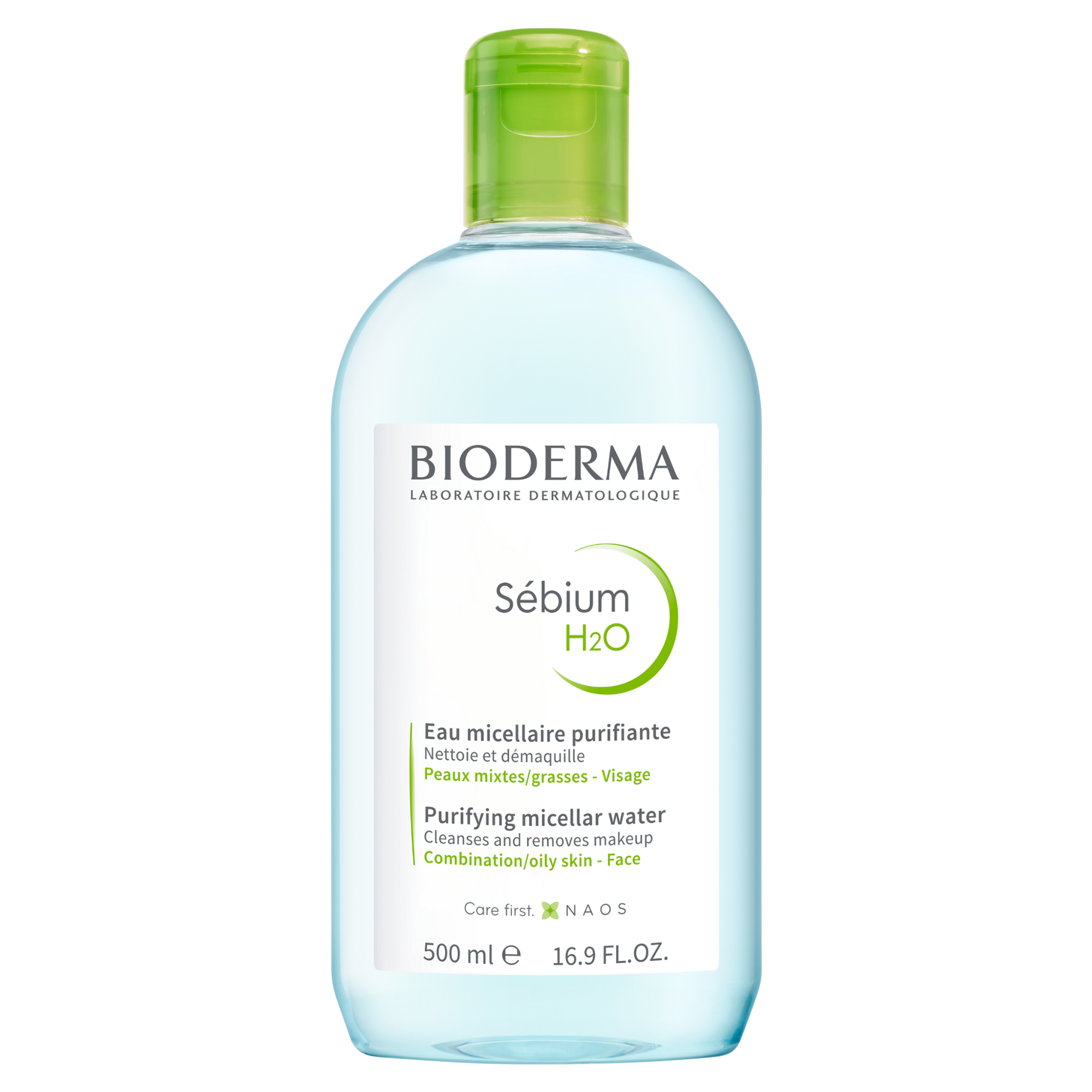 BIODERMA SEBIUM H2O Antybakteryjny płyn micelarny do oczyszczania twarzy, 500 ml  zdjęcie