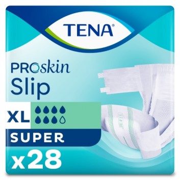TENA Slip ProSkin Super XL, pieluchomajtki, 28 sztuk