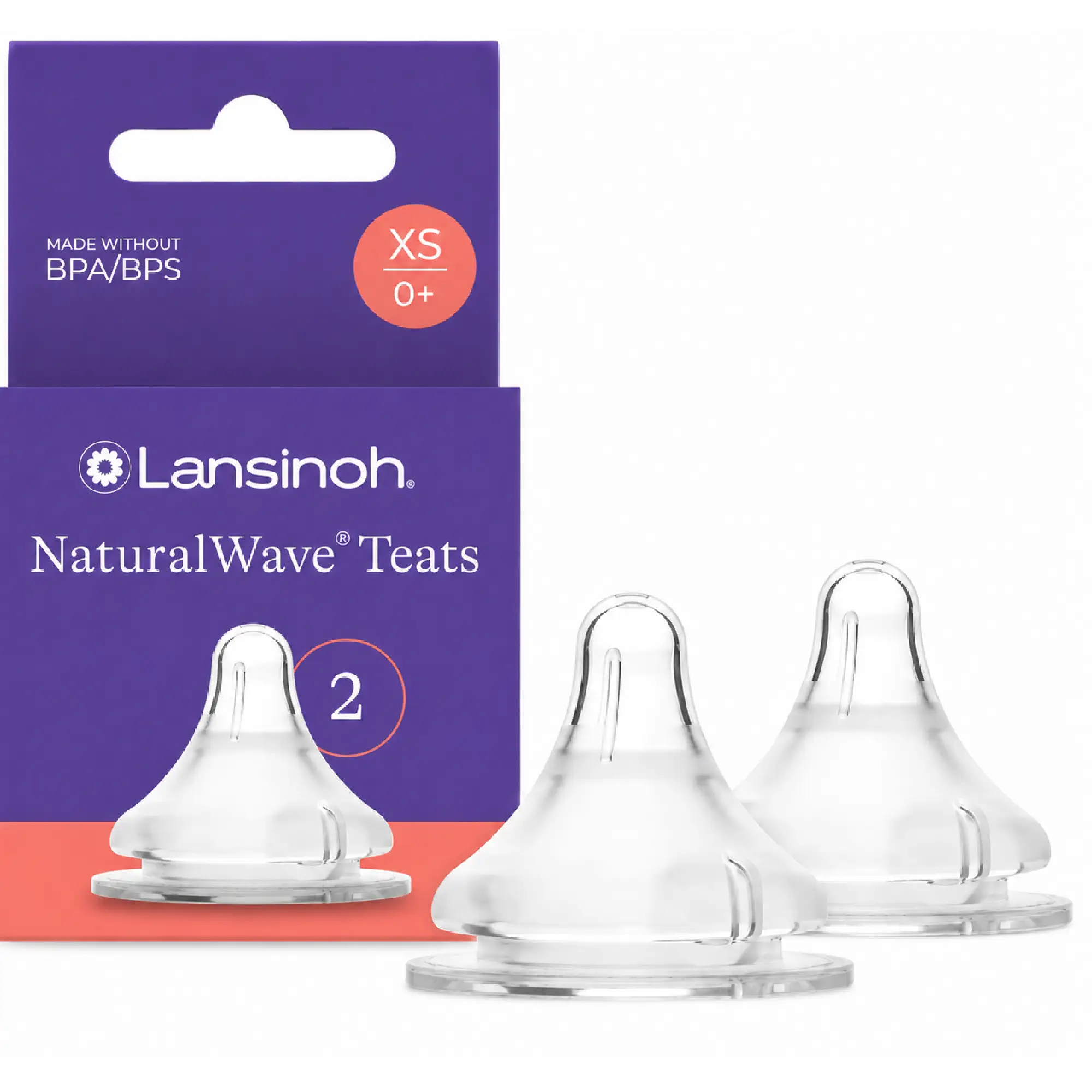 Lansinoh Natural Wave smoczek bardzo wolny przepływ, 2 szt.