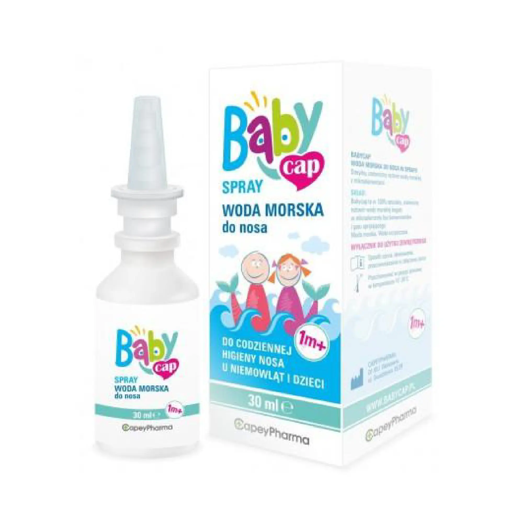 BabyCap, Spray woda morska do nosa 1m+, 30 ml zdjęcie