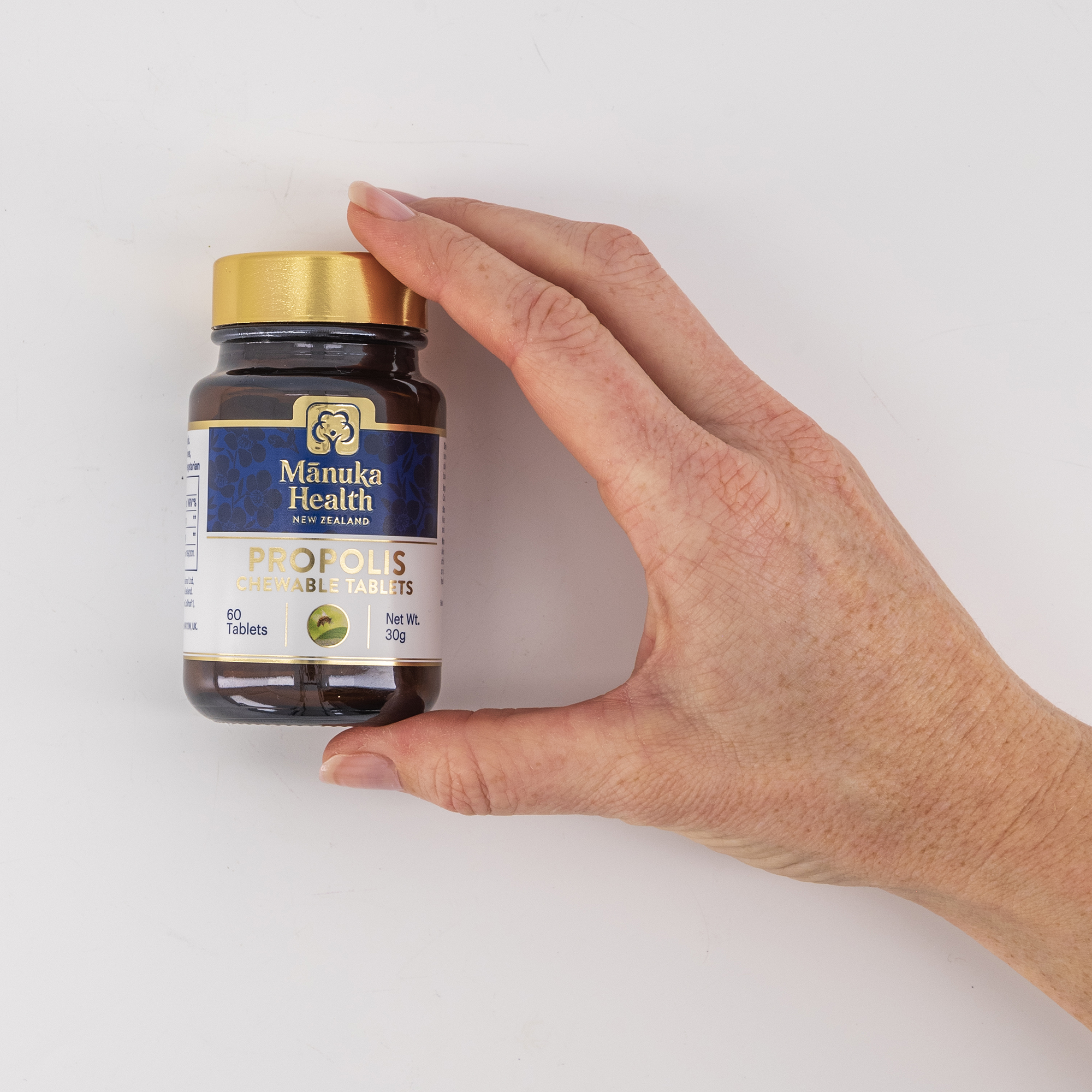 Manuka Health Propolis w tabletkach do żucia, 60 tabletek