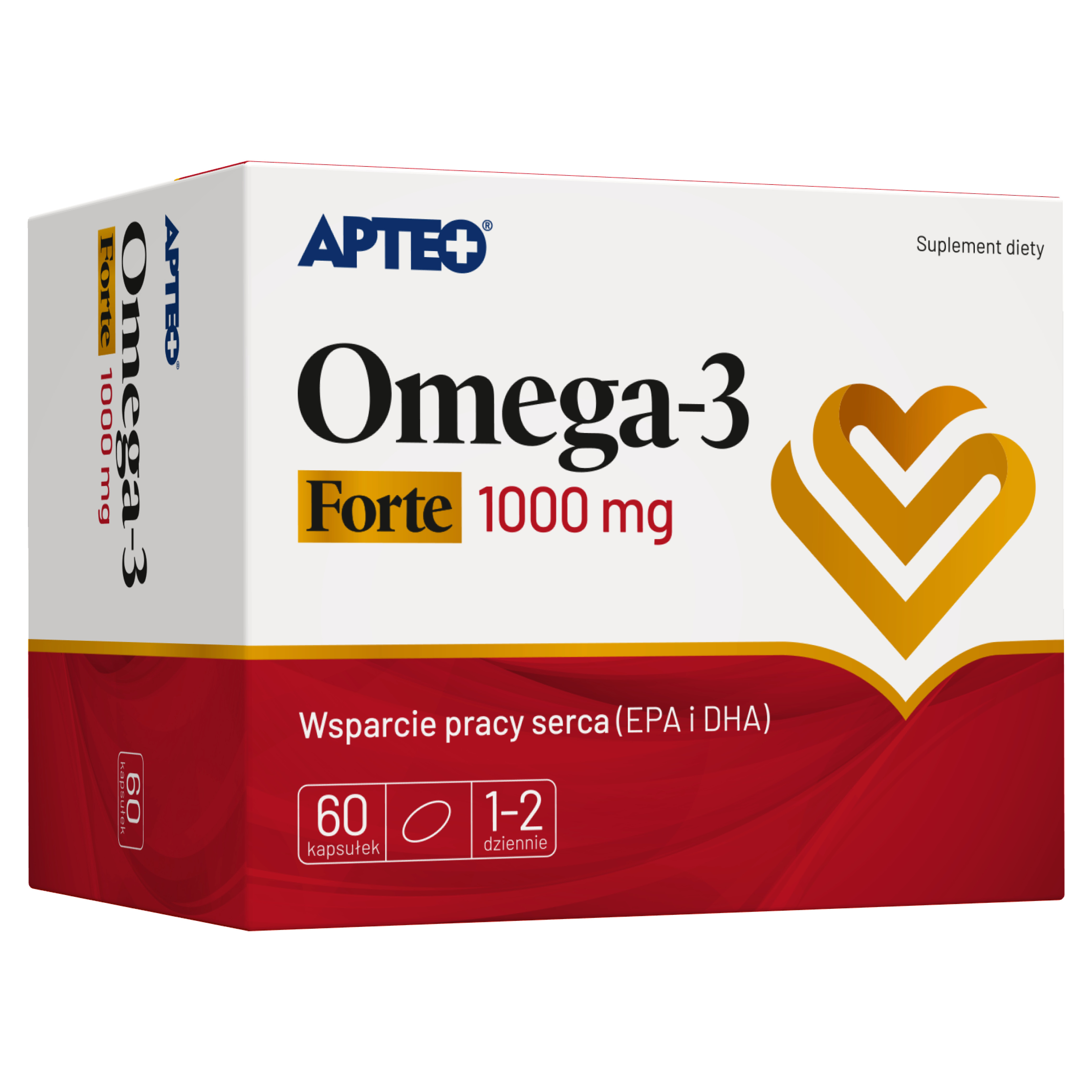 Apteo Omega-3 Forte 1000 mg 60 kapsułek zdjęcie