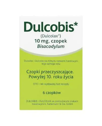 Dulcobis, 10 mg, 6 czopków [Delfarma, import równoległy IE] zdjęcie