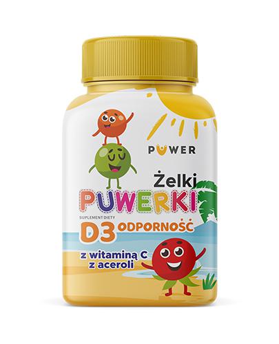 Żelki Puwerki D3 Odporność z acerolą, 150 g zdjęcie