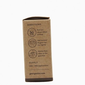 Georganics, Naturalna Nić Dentystyczna z Węglem Refill, 2 x 50 m