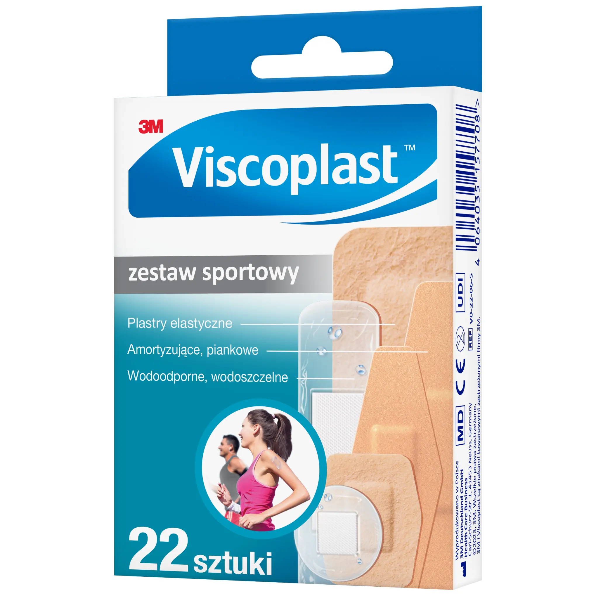 Viscoplast Zestaw Sportowy plastry z opatrunkiem 22 sztuki