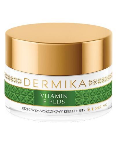 DERMIKA VITAMIN P PLUS Przeciwzmarszczkowy hipoalergiczny krem tłusty, 50 ml zdjęcie