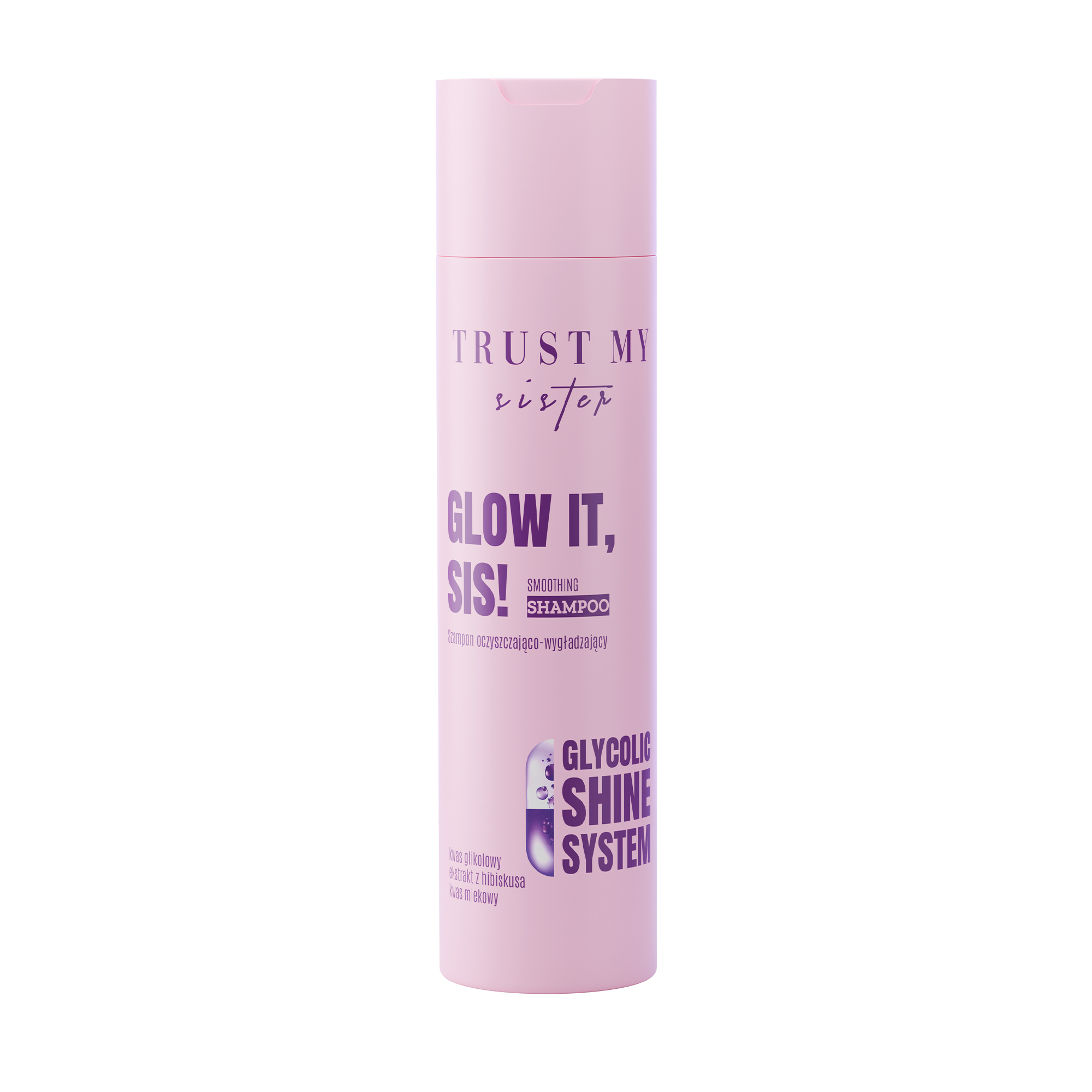 Trust my Sister Glow It Smoothing Shampoo Szampon oczyszczająco-wygładzający z kwasem glikolowym, 250 ml