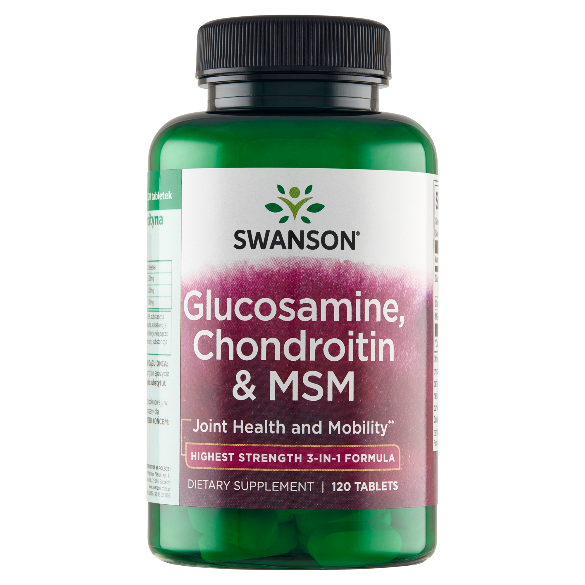 Swanson Glukozamina Chondroityna & MSM 120 tabletek zdjęcie