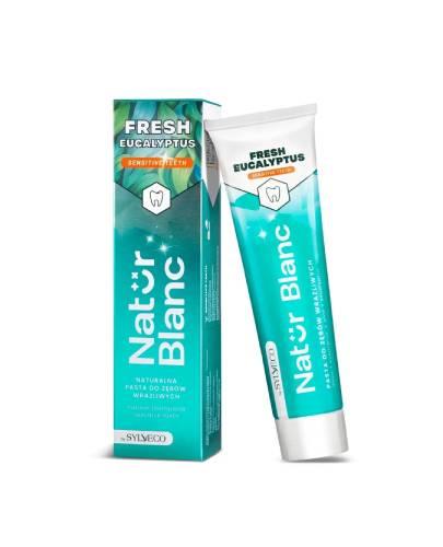 Sylveco Natur Blanc, Pasta do wrażliwych zębów Fresh Eucalyptus, 100 ml zdjęcie