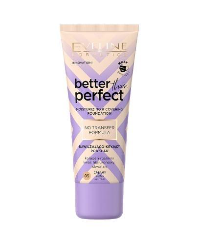 Eveline Better Than Perfect Nawilżająco-kryjący podkład z formułą No Transfer 05 Creamy Beige, 30 ml zdjęcie