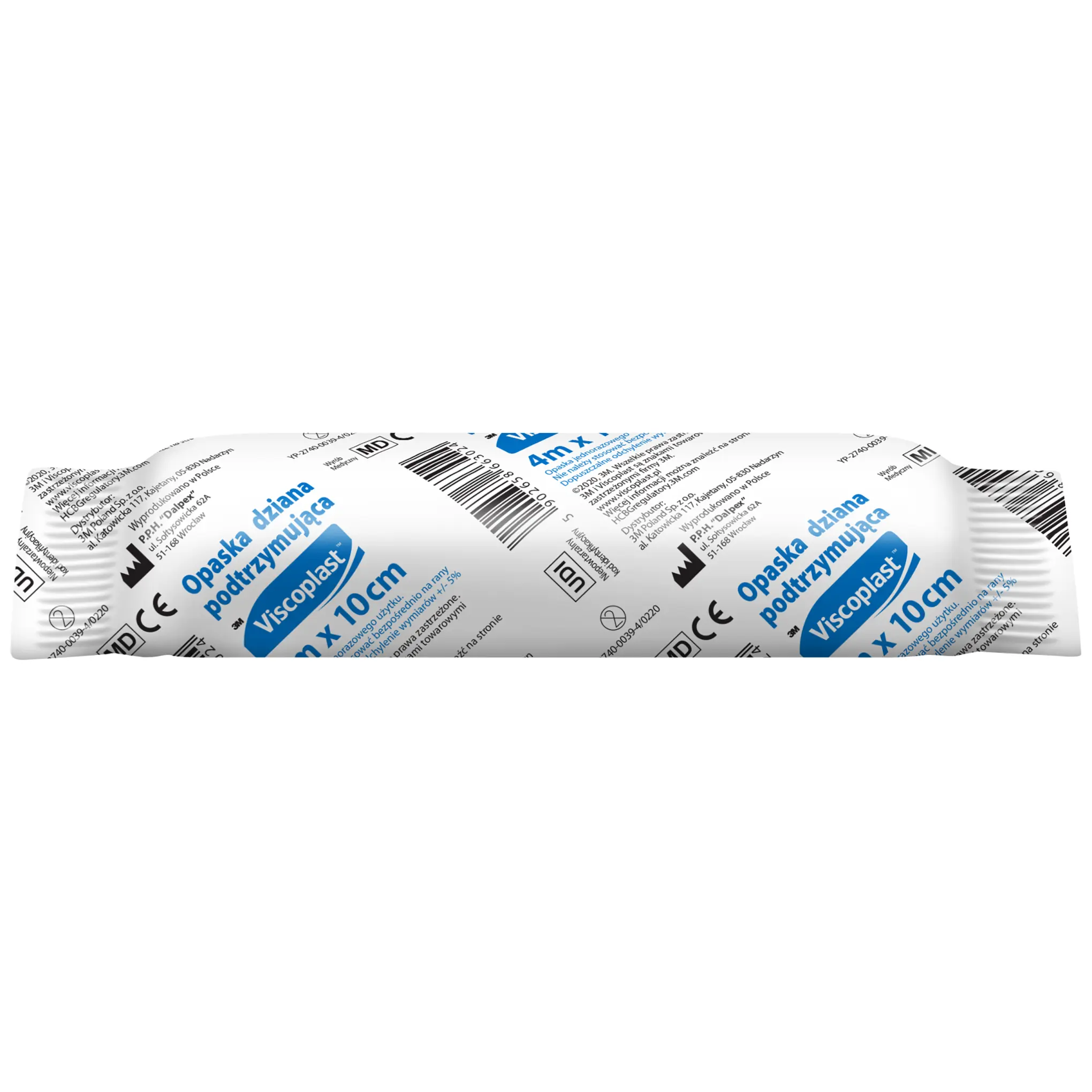 Viscoplast opaska podtrzymująca dziana 4m x 10cm 1 sztuka zdjęcie