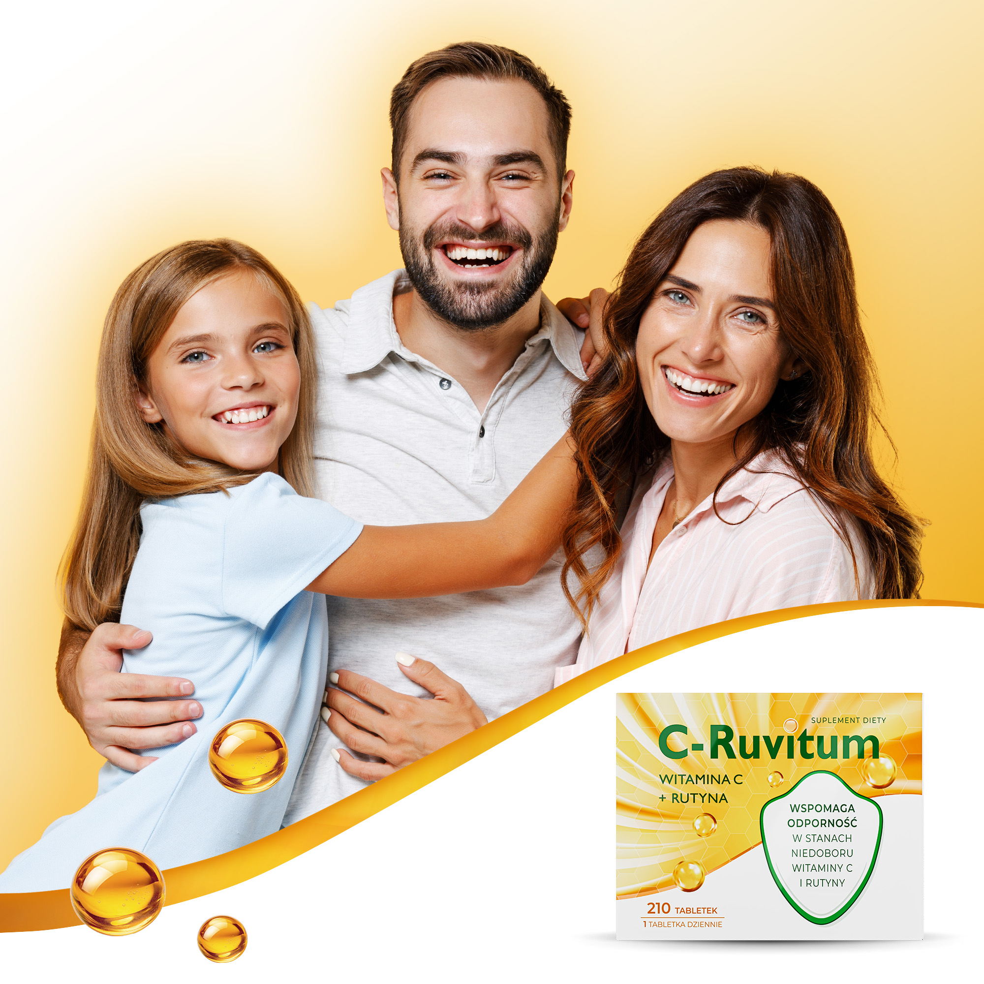 C-Ruvitum Witamina C + Rutyna, tabletki, 210 sztuk