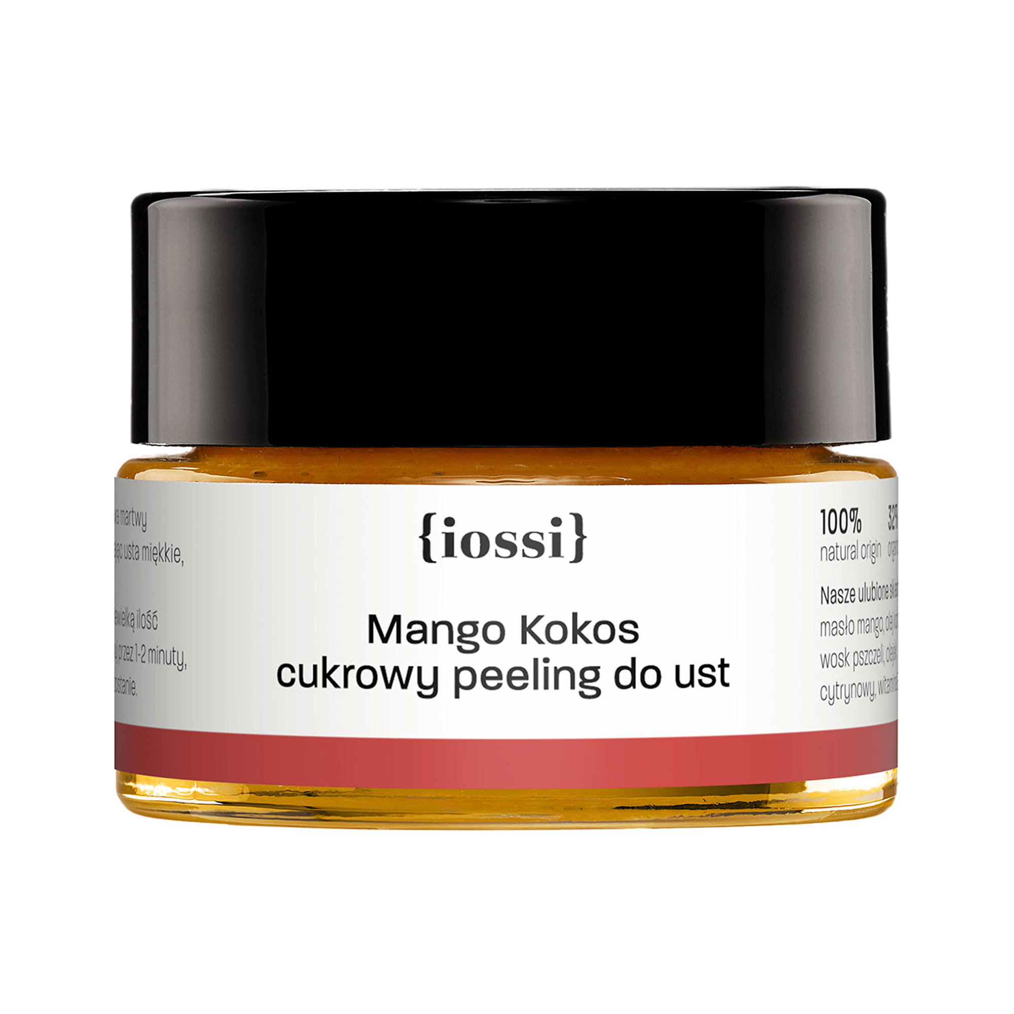 Iossi, Mango Kokos, cukrowy peeling do ust, 15 ml