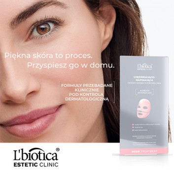 L'Biotica Estetic Clinic Meso Treatment Ujędrniająco-Napinająca Dermo-Maska hydrożelowa, 1 sztuka