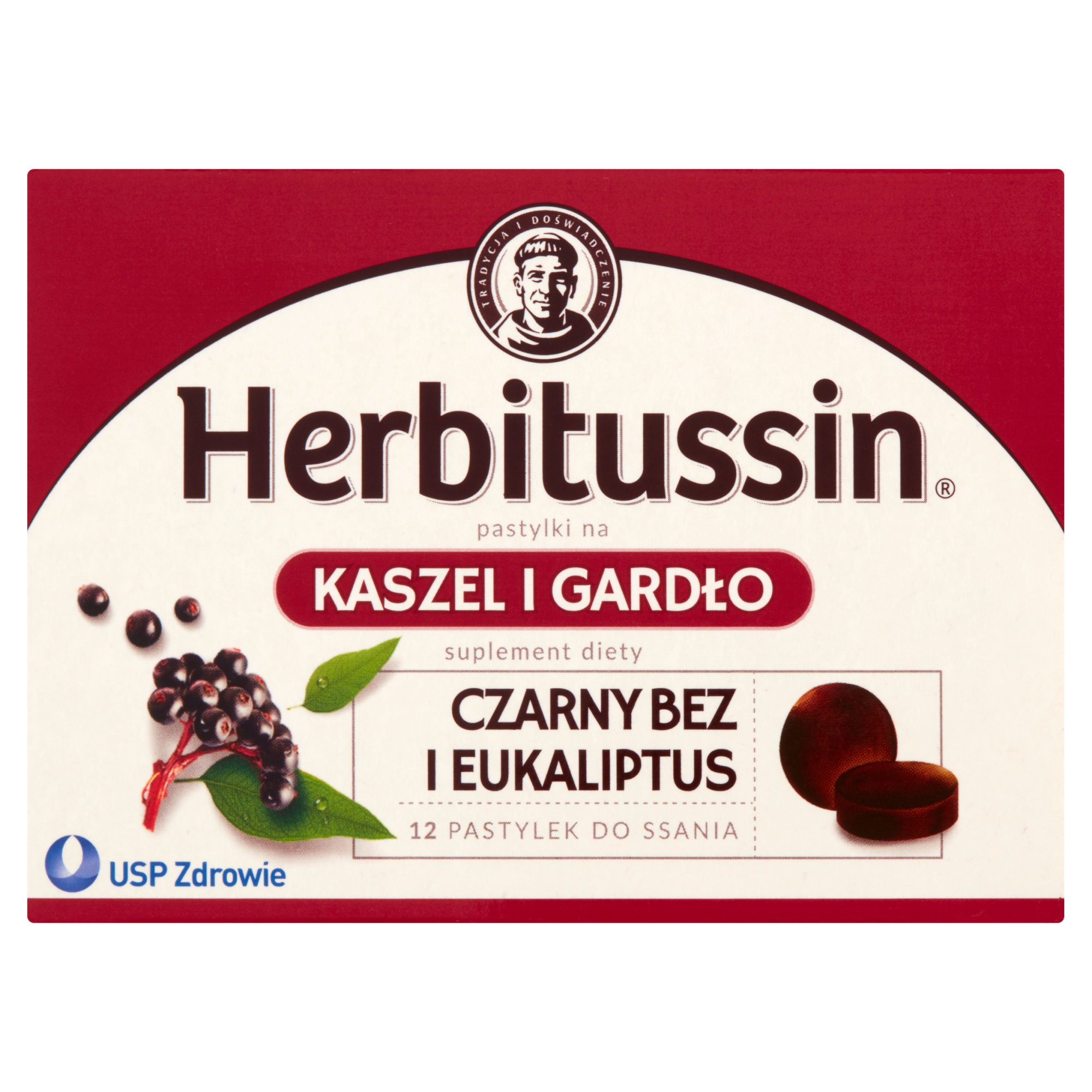 Herbitussin Kaszel i Gardło 12 pastylek do ssania zdjęcie