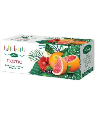 BiFix tutti frutti exotic herbatka owocowa ekspresowa 20 torebek zdjęcie