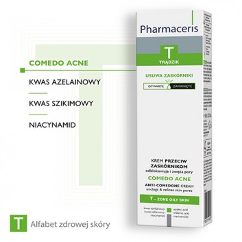 PHARMACERIS T COMEDO ACNE, krem przeciw zaskórnikom, 40 ml