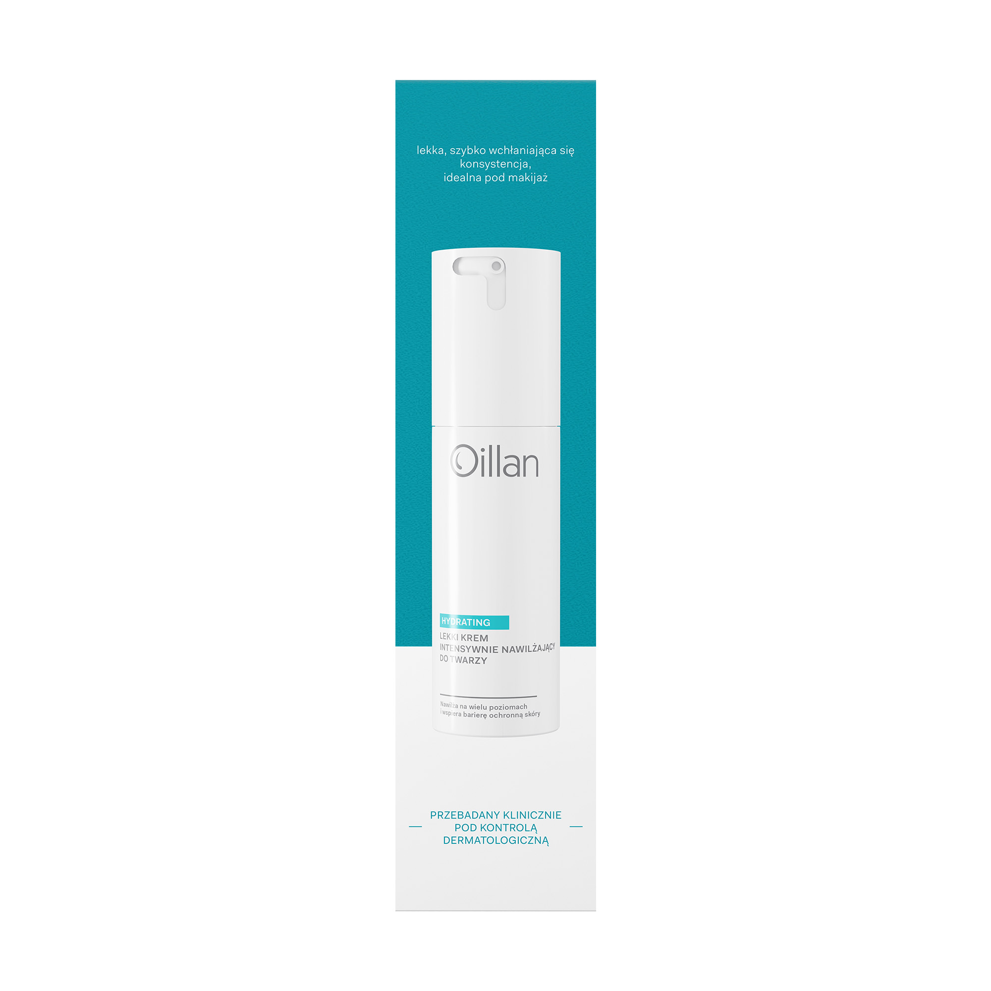 Oillan Hydrating, lekki krem intensywanie nawilżający do twarzy, 50 ml