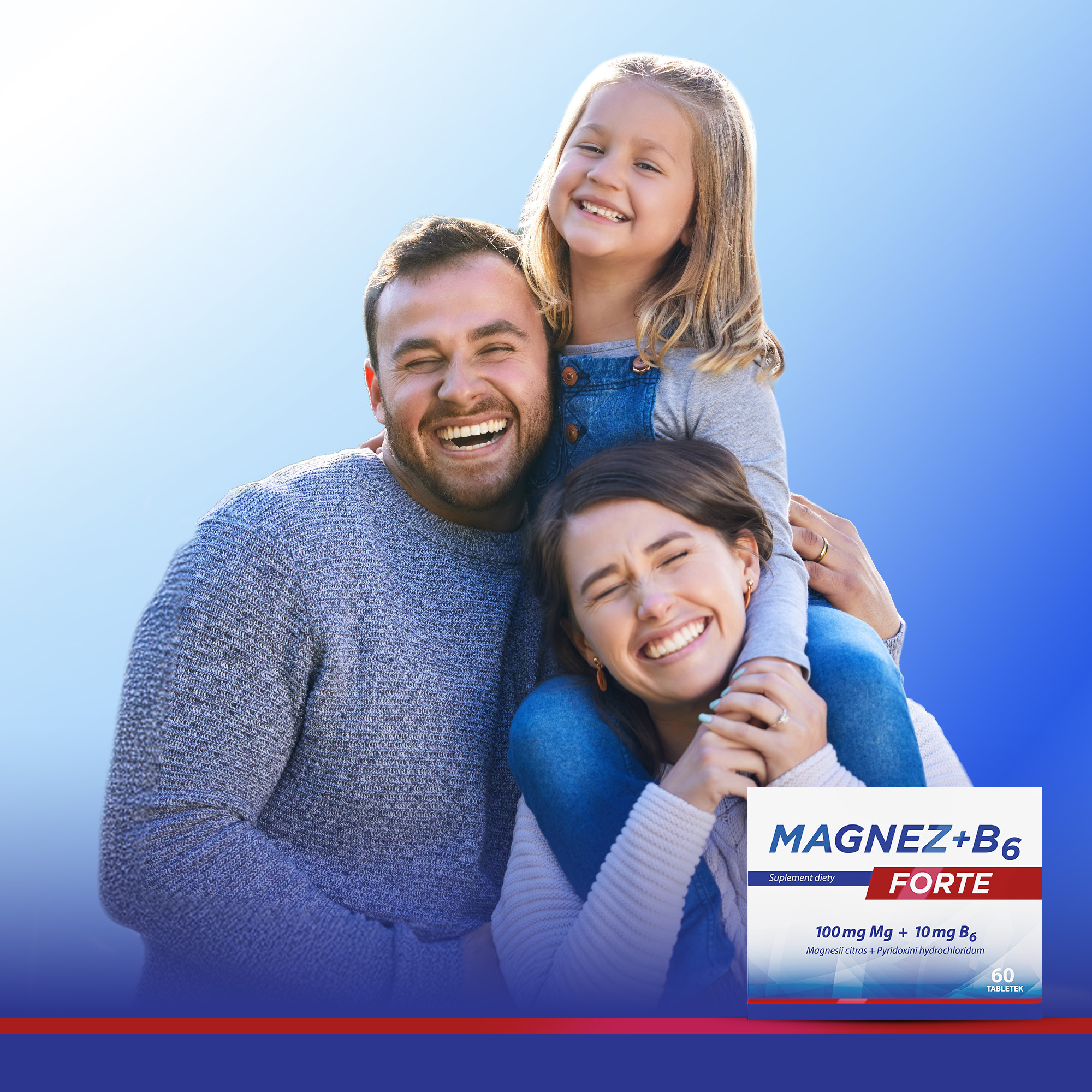 Magnez + B6 Forte, tabletki, 2 x 60 sztuk