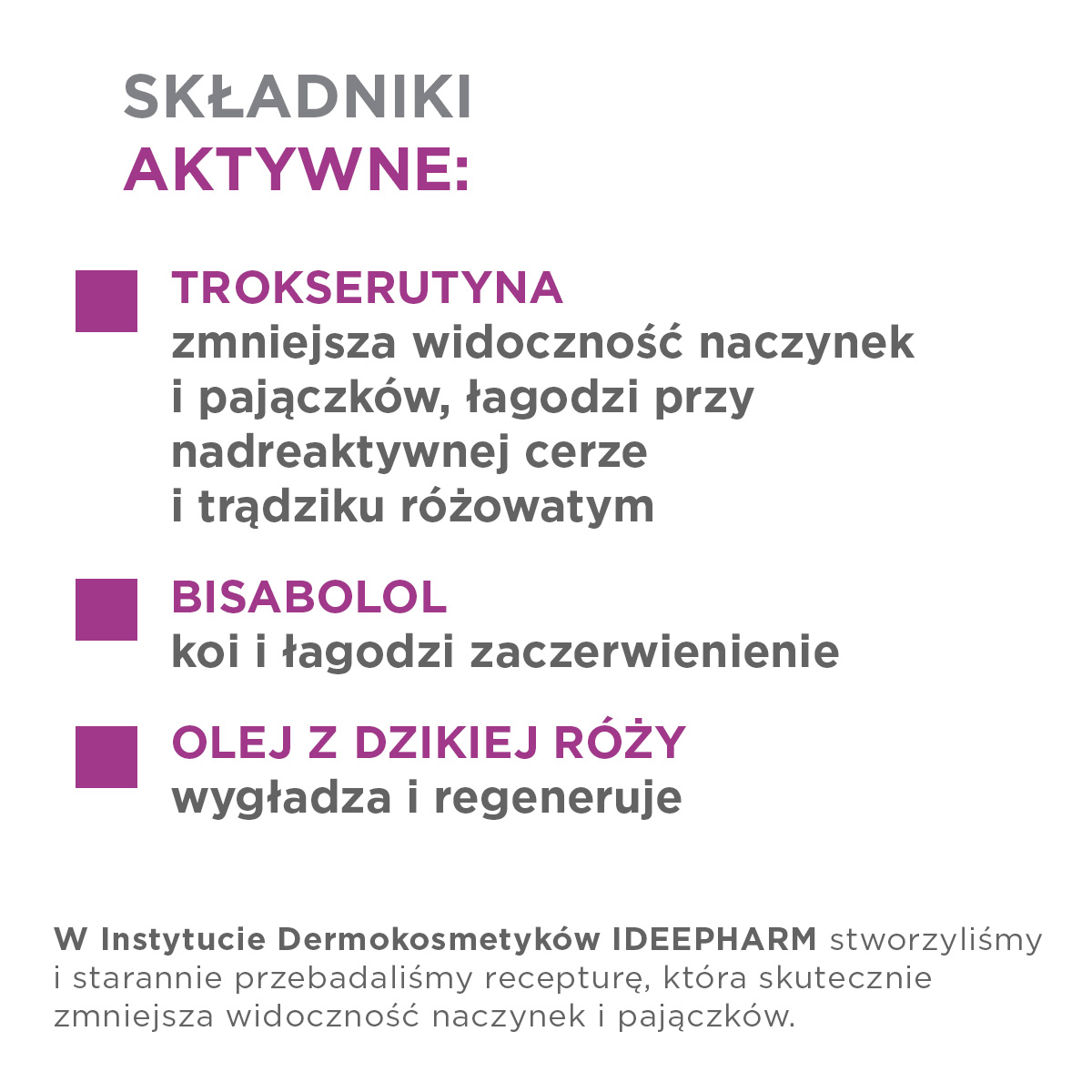Idee Derm krem wzmacniający na naczynka z trokserutyną 50 ml