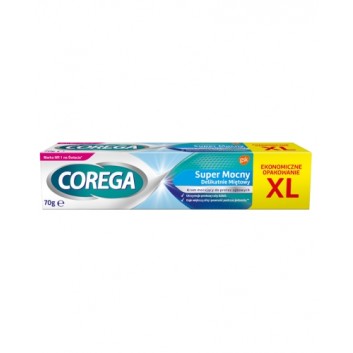 Corega Super Mocny Delikatnie Miętowy krem mocujący do protez zębowych 70 g
