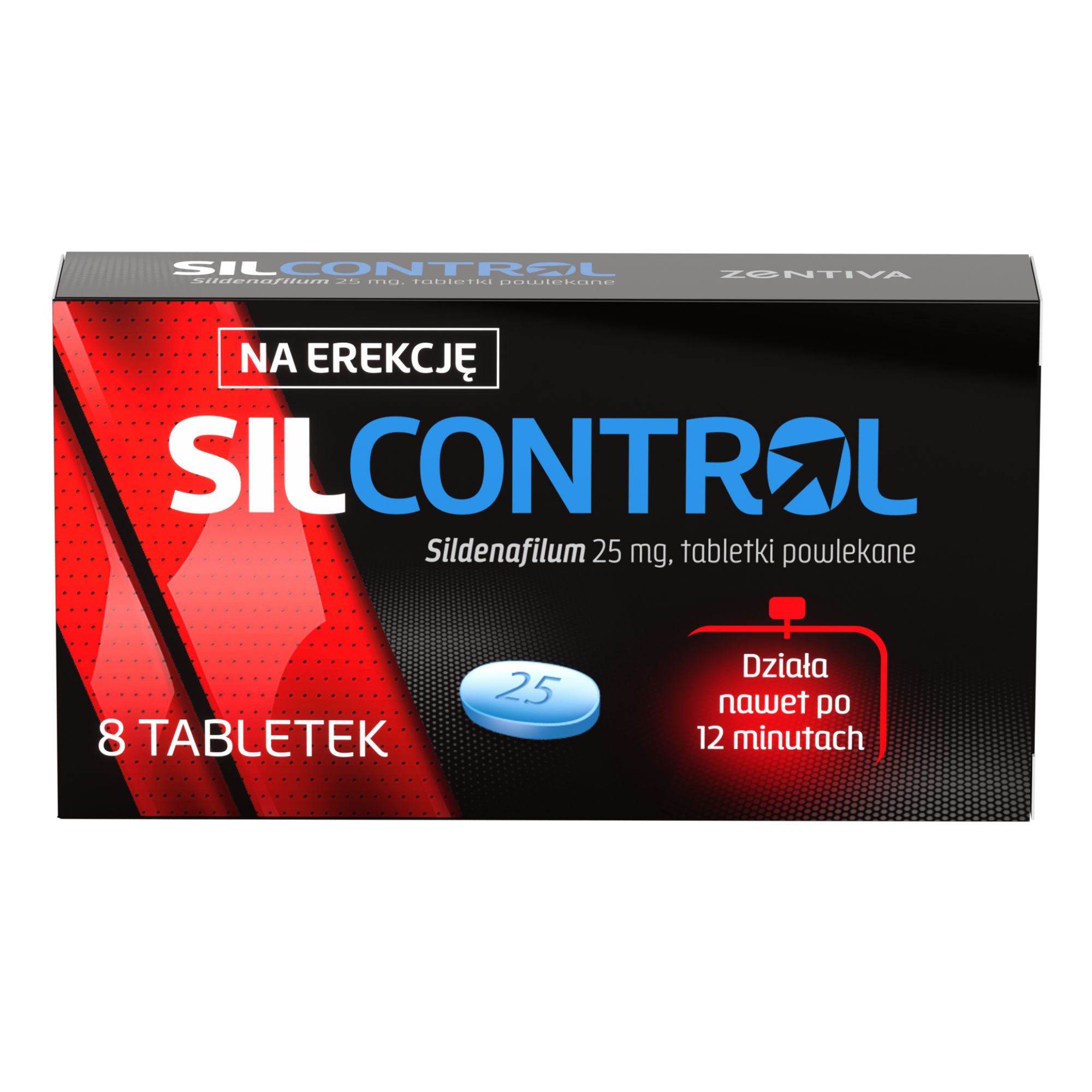 SilControl (Sildenafil 25 mg) 8 tabletek zdjęcie