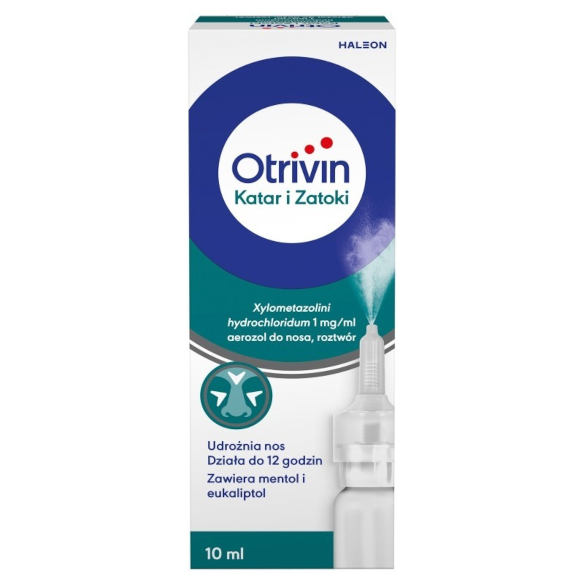Otrivin Katar i Zatoki, 1 mg/ml, aerozol do nosa, 10 ml zdjęcie