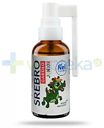 Srebro Gardło Junior spray 20 ml Nelfarma zdjęcie