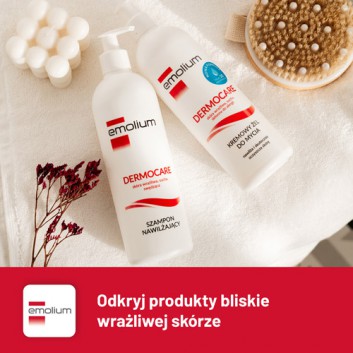 Emolium Dermocare, kremowy żel do mycia do skóry wrażliwej, suchej, skłonnej do alergii, 400 ml