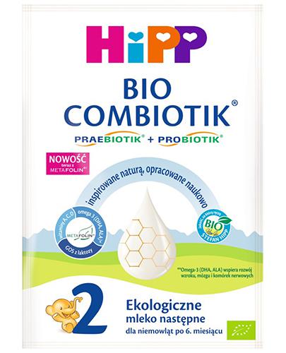 Hipp 2 Bio Combiotik Mleko następne dla niemowląt po 6. miesiącu, 27 g, cena, opinie, skład zdjęcie