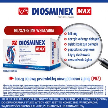 Diosminex Max 1000 mg 60 tabletek